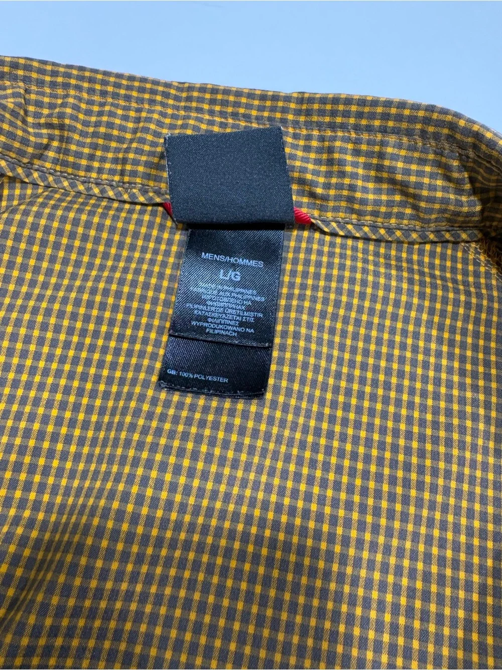 The North Face Men's Short-Sleeve Button-Down Shirt - Mustard Check